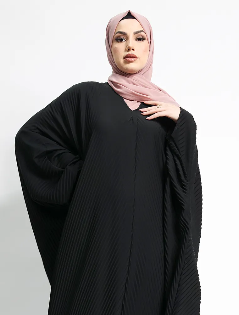 Rose Pleated Batwing